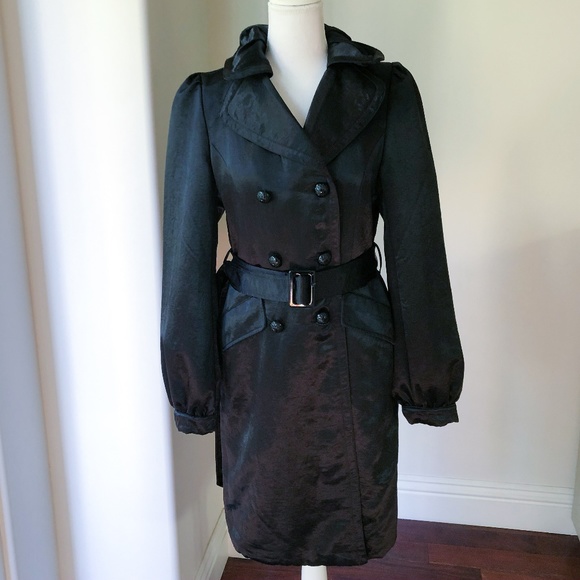 Guess Jackets & Blazers - Guess Trench Coat Black Small - AL